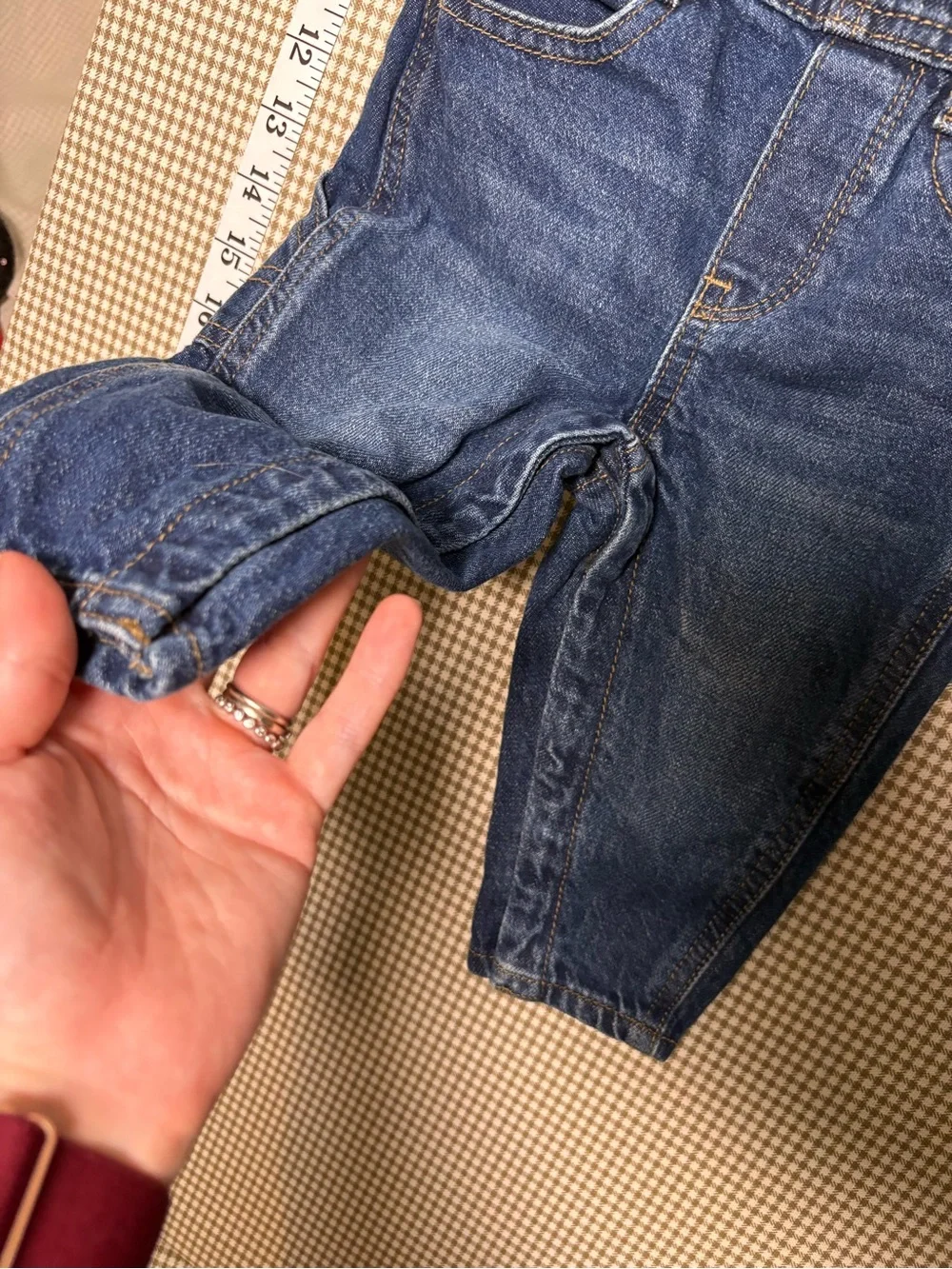Old Navy Dark Blue Denim Kids Overalls Size 12-18 Months
